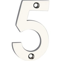 Lockworks Chrome Door Numeral 75mm 5