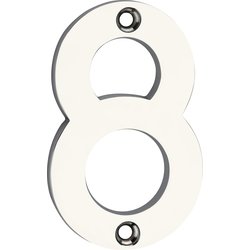 Lockworks / Lockworks Chrome Door Numeral 75mm 8