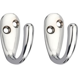 Lockworks / Lockworks Robe Hook Pair Chrome