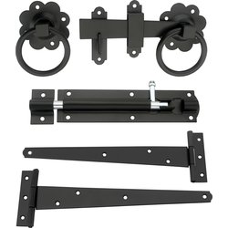 Lockworks / Lockworks Gate Latch Kit - Ring Black