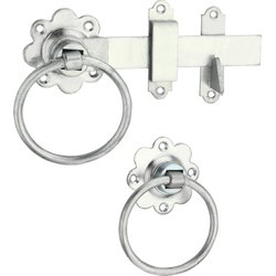 Lockworks / Lockworks Ring Handled Gate Latch Galvanised 150mm
