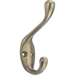 Lockworks / Lockworks Hat & Coat Hook Antique Brass