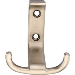 Lockworks / Lockworks Modern Double Hook Satin Nickel