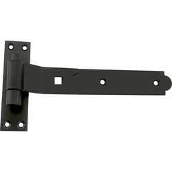Lockworks / Lockworks Hook & Band Cranked Hinge Pair Black 250mm