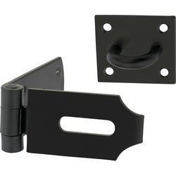 Lockworks / Lockworks Heavy Duty Hasp & Staple Black 254mm