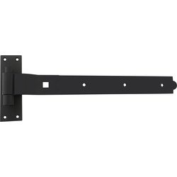 Lockworks / Lockworks Hook & Band Cranked Hinge Pair Black 450mm