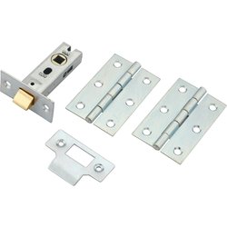 Lockworks / Lockworks Door Latch Pack Bright Zinc Plated