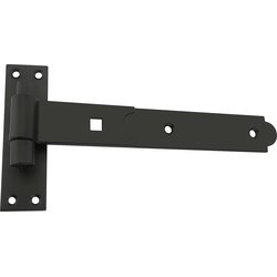 Lockworks / Lockworks Hook & Band Hinge Pair Straight Black 250mm