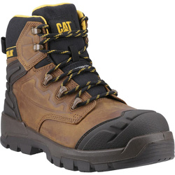 CAT / CAT Striver XL 6" Waterproof Safety Boots Dark Beige/Black/Yellow Size 6