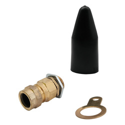 Tower / Tower Brass CW Short Cable Gland 20mm PVC
