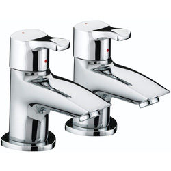 Bristan / Bristan Capri Bath Pillar Taps Chrome