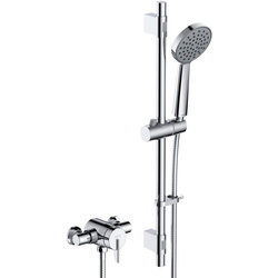 Bristan / Bristan Sonique3 Thermostatic Exposed Shower Valve with Riser Kit Chrome