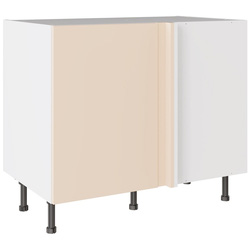 Kitchen Kit / Kitchen Kit Slab Blind Corner Base Cabinet Supermatt Cashmere 1000mm Flatpack