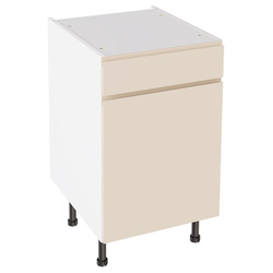 Kitchen Kit / Kitchen Kit J-Pull Drawerline Base Cabinet Gloss Cashmere 500mm