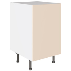 Kitchen Kit / Kitchen Kit Slab Base Cabinet Supermatt Cashmere 500mm Flatpack