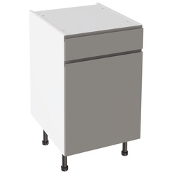 Kitchen Kit / Kitchen Kit J-Pull Drawerline Base Cabinet Gloss Dust Grey 500mm