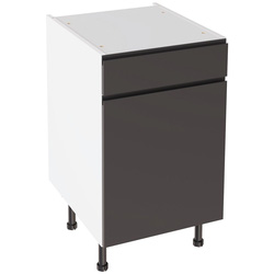 Kitchen Kit / Kitchen Kit J-Pull Drawerline Base Cabinet Gloss Graphite 500mm