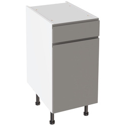 Kitchen Kit / Kitchen Kit J-Pull Drawerline Base Cabinet Gloss Dust Grey 400mm