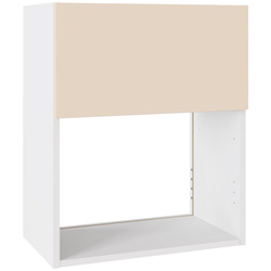 Kitchen Kit / Kitchen Kit Slab Oven & Microwave Housing Supermatt Cashmere 600mm Flatpack