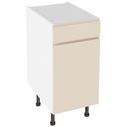 Kitchen Kit / Kitchen Kit J-Pull Drawerline Base Cabinet Gloss Cashmere 400mm