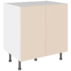 Kitchen Kit / Kitchen Kit Flatpack Base Cabinet Slab Supermatt Cashmere 800mm