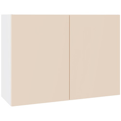 Kitchen Kit / Kitchen Kit Flatpack Wall Cabinet Slab Supergloss Cashmere 1000mm