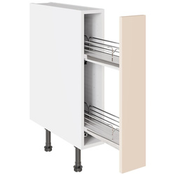 Kitchen Kit / Kitchen Kit Flatpack Base Cabinet Pull-Out Slab Supergloss Cashmere 150mm