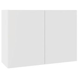 Kitchen Kit / Kitchen Kit Flatpack Wall Cabinet Value Slab Matt White 1000mm