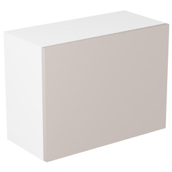 Kitchen Kit / Kitchen Kit Flatpack Single Extractor Wall Cabinet Value Slab Matt Light Grey 600mm