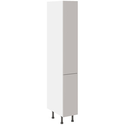 Kitchen Kit / Kitchen Kit Flatpack Pull & Swing Larder Cabinet Value Slab Matt Light Grey 300mm