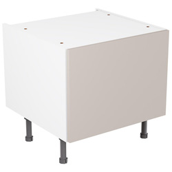 Kitchen Kit / Kitchen Kit Flatpack Belfast Sink Base Cabinet Value Slab Matt Light Grey 600mm