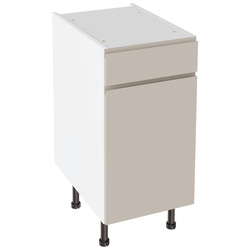 Kitchen Kit / Kitchen Kit J-Pull Drawerline Base Cabinet Flatpack Matt Light Grey 400mm