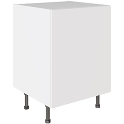 Kitchen Kit / Kitchen Kit Slab Base Kitchen Cabinet Supergloss White 600mm