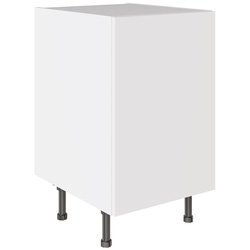 Kitchen Kit / Kitchen Kit Slab Base Kitchen Cabinet Supergloss White 500mm