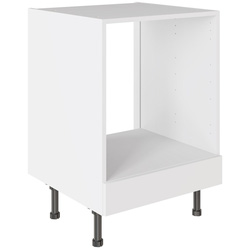Kitchen Kit / Kitchen Kit Slab Oven Base Kitchen Cabinet Supergloss White 600mm