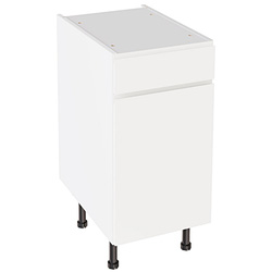 Kitchen Kit / Kitchen Kit J-Pull Drawerline Base Cabinet Flatpack Gloss White 400mm