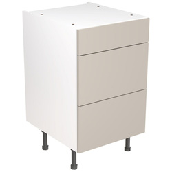 Kitchen Kit / Kitchen Kit Value Slab Drawerline Base Cabinet Flatpack Matt Light Grey 500mm