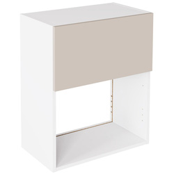 Kitchen Kit / Kitchen Kit Value Slab Microwave Wall Unit Flatpack Matt Light Grey 600mm