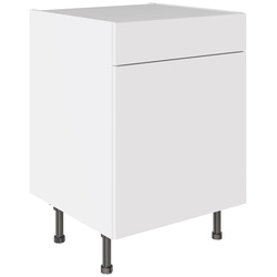 Kitchen Kit / Kitchen Kit Slab Drawerline Base Cabinet Flatpack Supergloss White 600mm