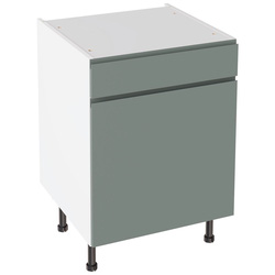 Kitchen Kit / Kitchen Kit J-Pull Drawerline Base Cabinet Flatpack Matt Sage Green 600mm
