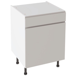 Kitchen Kit / Kitchen Kit J-Pull Drawerline Base Cabinet Flatpack Gloss Light Grey 600mm