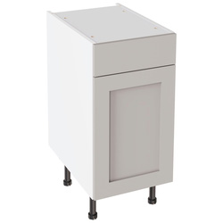 Kitchen Kit / Kitchen Kit Shaker Drawerline Base Cabinet Flatpack Matt Light Grey 400mm