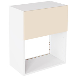 Kitchen Kit / Kitchen Kit Slab Microwave Wall Unit Flatpack Supergloss Cashmere 600mm