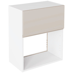 Kitchen Kit / Kitchen Kit J-Pull Microwave Wall Unit Flatpack Matt Light Grey 600mm