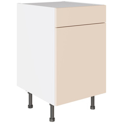 Kitchen Kit / Kitchen Kit Slab Drawerline Base Cabinet Flatpack Supergloss Cashmere 500mm