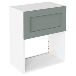 Kitchen Kit / Kitchen Kit Shaker Microwave Wall Unit Flatpack Matt Sage Green 600mm