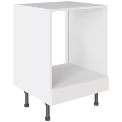 Kitchen Kit / Kitchen Kit Slab Oven Base Kitchen Cabinet Supermatt White 600mm