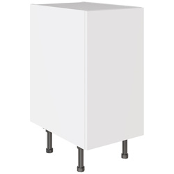 Kitchen Kit / Kitchen Kit Slab Base Kitchen Cabinet Supermatt White 400mm