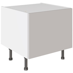 Kitchen Kit / Kitchen Kit Slab Belfast Sink Base Kitchen Cabinet Supergloss Light Grey 600mm