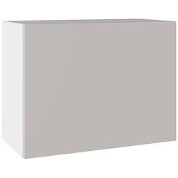 Kitchen Kit / Kitchen Kit Slab Single Extractor Wall Cabinet Supergloss Light Grey 600mm